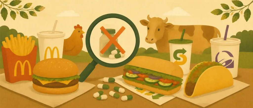 McDonald’s, Subway a Taco Bell nenaplnily sliby o omezení antibiotik